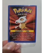 1999 Kelloggs Game Tip Pokemon 3 cards Booster Pack Charmander Cubone SE... - $13.47
