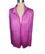 Tek Gear Sweat Jacket 2X Stretch Zip Up Activewear Dry Tek Magenta Pink - $15.84