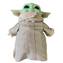 Mattel Star Wars Mandalorian Grogu Baby Yoda Plush Body Plastic Head 12.5 in Tal - £10.07 GBP