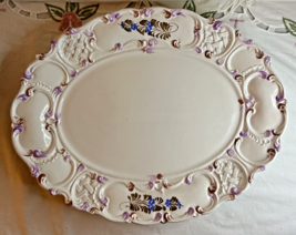 Italian  Ceramic Capodimonte  Style Plate - $27.99