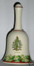 Spode 2008 Christmas Tree Bell 7 1/4 inch Porcelain 70th  Anniversary Lim Ed NIB - £19.71 GBP