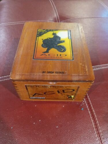 Drew Estate | Acid Holistics Cold Infusion Wood Cigar Box Empty - 8&quot; x 6... - $2.99