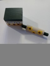 2pc. Sunflower design recipe box and rolling pin - $3.95