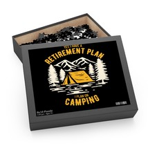 Camping Retirement Plan Jigsaw Puzzle, 120/252/500 Pieces, Nature Lovers Gift - £20.58 GBP+