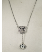 Vintage Filigree Victorian Silver Tone Purse Pocket Watch Revival Neckla... - $1,046.92 MXN