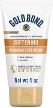 Gold Bond Softening Foot Cream 4 oz. With Shea Butter to Soften Rough Dr... - $390.04 MXN