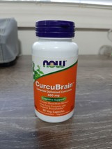 NOW CurcuBrain 400 mg 50 Veg Capsules - NEW - $29.58