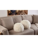 Mongolian/Tibetan Lamb Fur Ball Pillow -  Many Colors - €113,74 EUR