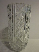 Vintage ROYAL DOULTON CRYSTAL German Cut Glass Grand 10&quot; Vase - $23.99