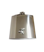 Moose Head 6 Oz. Stainless Steel Flask - £39.95 GBP