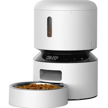 Automatic Cat feeder Pet Dry Food Dispenser with Double Stainless Steel Bowls Pe - £474.59 GBP