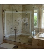 Hibiscus - Coastal Design Series - Etched Decal - Shower Doors, Sliding ... - £15.73 GBP