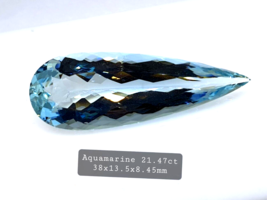 21.47  cts Aquamarine from Brazil loose gemstone - £3,776.95 GBP
