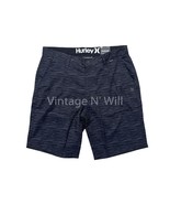 Hurley Mens 34 Black Hybrid Stretch Quickdry Beach Pool Walk Shorts Boar... - $18.99