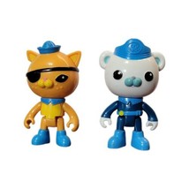 2 Octonauts Action Figures Captain Barnacles &amp; Kwazii - £6.34 GBP