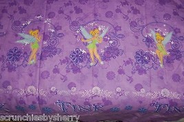 Disney Tinker Bell Fairies Curtains Window Treatment Purple Girls Bedroom Home - £19.57 GBP