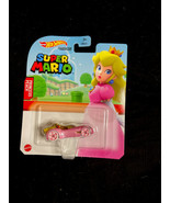 Princess Peach 2021 Hot Wheels Super Mario Gaming Character Cars - £4.66 GBP