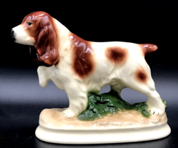 Vtg Kingston Pottery Hull England Springer Spaniel Dog Figurine 6&quot; Hunting - £19.76 GBP