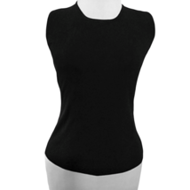 Michelle Nicole Womens Small Sleeveless Black Knit Top New Rayon Career  - £15.74 GBP