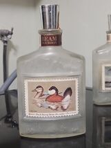 VINTAGE JIM BEAM BOTTLE DECANTER DUCK STAMP SERIES - FIRST ISSUE CANVASB... - $17.81