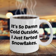 Funny Snowflake Farts 11OZ Mug - Novelty Ceramic Coffee Tea Cup Drink - £16.76 GBP