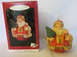 Hallmark Special Edition Keepsake Ornament, &quot;Evergreen Santa&quot; with Box - 1996 - £8.64 GBP