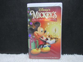 1999 Mickey&#39;s Once Upon A Christmas, Walt Disney, Clamshell Case, VHS Tape - £3.33 GBP