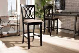 Itami Sand Fabric Espresso Brown 2Pc Bar Stool Set - $217.00