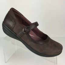 Dansko Women Mary Jane Shoes Brown Suede Leather EUR 40 US 9.5 Comfort wear EUC  - £21.66 GBP