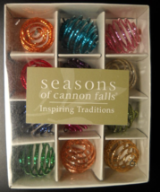 Midwest of Cannon Falls Christmas Ornament Seasons of Cannon Falls Spiral Balls - £8.78 GBP