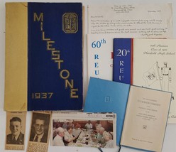 1937 Vintage Plainfield Hs Pa Yearbook Owned Virginia Adams W Reunion Ephemera - £69.96 GBP