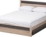 Baxton Studio Jeanine Modern and Contemporary Two-Tone Oak and Grey Wood... - $634.99