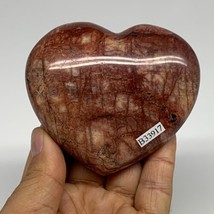 0.49 lbs, 2.9&quot;x3.3&quot;x1.1&quot;, Red Jasper Heart Polished Healing Home Decor, ... - £35.03 GBP