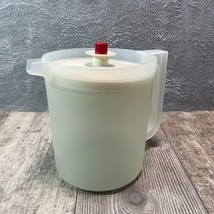 Vintage Tupperware #1575 Sheer 1.5 Qt Beverage Pitcher w/ Push Button Seal - $9.49