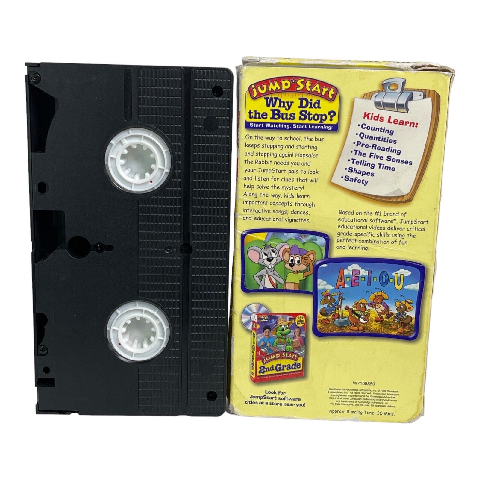 Knowledge Adventure Jump Start, Why Did The Bus Stop? VHS 1999 RARE OOP