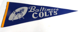 Vintage Baltimore Colts Football Pennant 50s 60s - £47.44 GBP