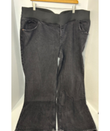Old Navy Womens Maternity Black Jeans Sz 20 Wide Leg 44x32 Stretch Elast... - $38.63 CAD