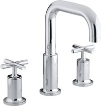 Kohler T14428-3-CP Deck-Mount Bath Faucet Trim - Polished Chrome - £307.38 GBP