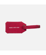 IZOLA Luggage Tag Travel Cotton Practical Bag Minimalistic Red Size 9&quot; X 3&quot; - £27.36 GBP