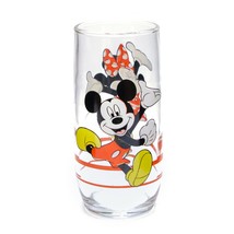 Disney Mickey And Minnie Mouse Drinking Glass 6&quot; Tall 15 oz Vintage - £9.22 GBP