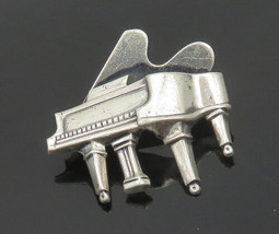 BEAU 925 Sterling Silver - Vintage Shiny Grand Piano Music Brooch Pin - BP7577 - £27.50 GBP