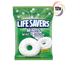 12x Bags Lifesavers Wint O Green Mint Candy Peg Bags | 6.25oz | Fast Shipping - £33.60 GBP