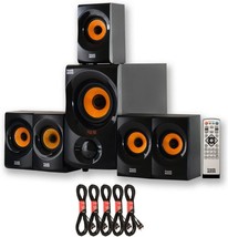 Acoustic Audio AA5170 Home Theater 5.1 Bluetooth Speaker System with FM and 5 - £143.07 GBP