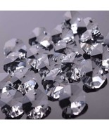 1000 PCS 14MM Chandelier Glass Crystal Octagon Beads Prism Ornament Part... - £52.95 GBP