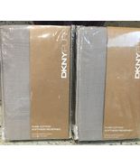 DKNY  "PURE INDULGE"  2pc STANDARD/QUEEN LIGHT GREY SHAM SET  ~bnip~ RAR... - $73.37