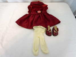  American Girl Doll Bitty Baby Rosy Red Holiday Christmas Outfit Set Retired - £31.16 GBP