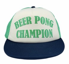 Beer Pong Champion snapback hat trucker mesh cap St Patricks Day green b... - £14.79 GBP