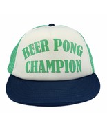 Beer Pong Champion snapback hat trucker mesh cap St Patricks Day green b... - $19.69