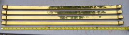 22LL85 (4) Brass Bars, 20MM X 3MM +/- Cross Section, 680MM Length, 29-3/4&quot; Ovrl - £22.36 GBP