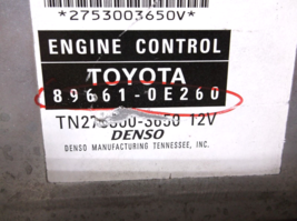 08-09 LEXUS RX350  FWD    / ENGINE COMPUTER.ECU image 2